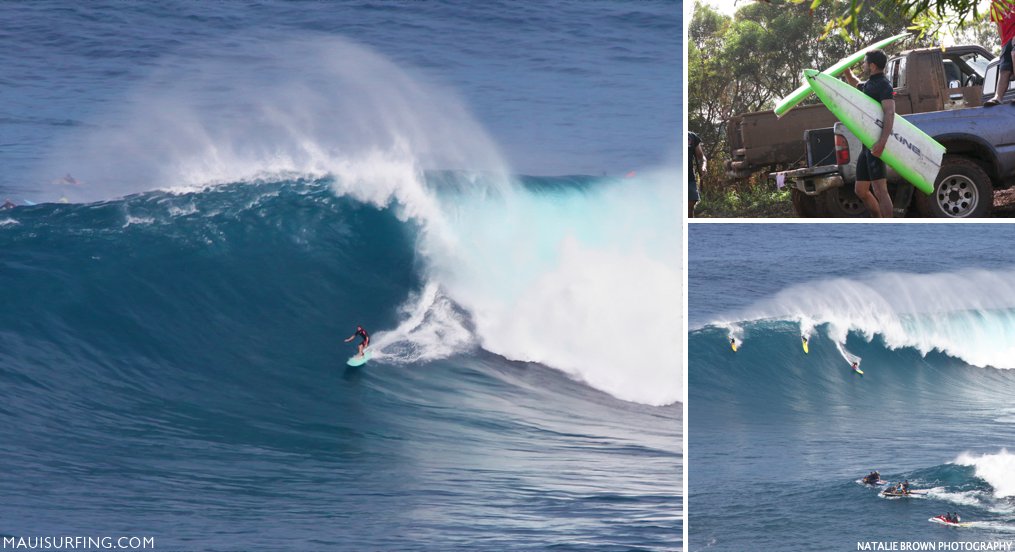 surfing Jaws Peahi